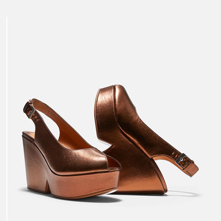 WEDGES - DYLAN, rust - Clergerie Paris - USA