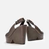 WEDGES - DYLAN, snake - effect stone - Clergerie Paris - USA