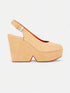 WEDGES - DYLAN, suede beige - Clergerie Paris - USA