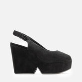 WEDGES - DYLAN, suede black - Clergerie Paris - USA