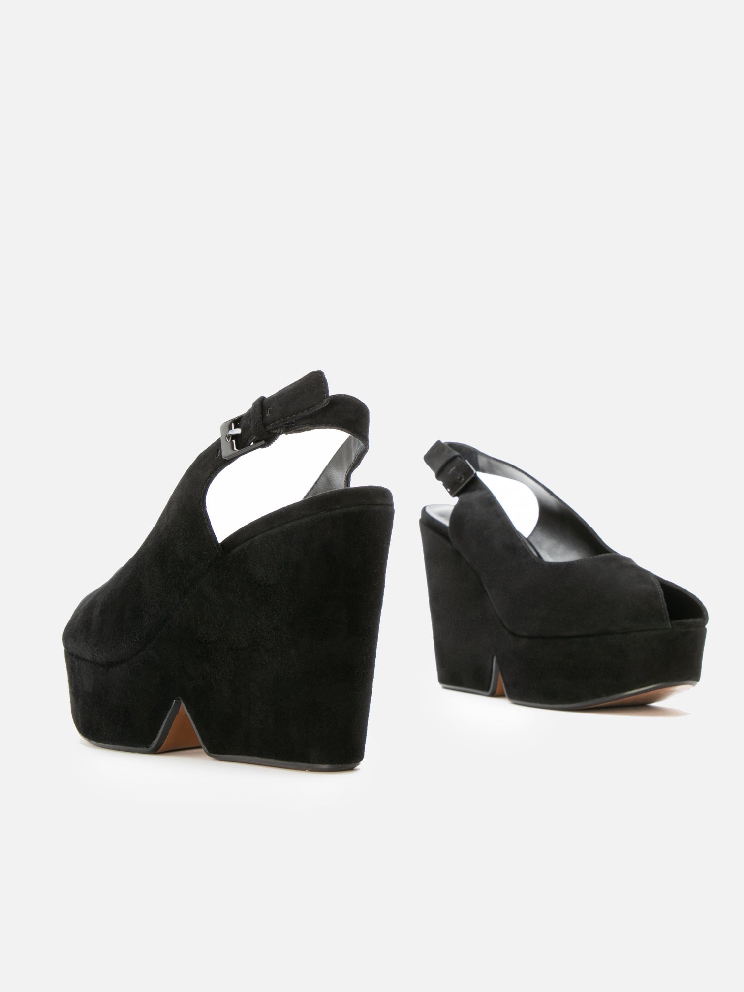 WEDGES - DYLAN, suede black - Clergerie Paris - USA