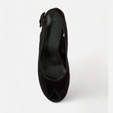 WEDGES - DYLAN, suede black - Clergerie Paris - USA