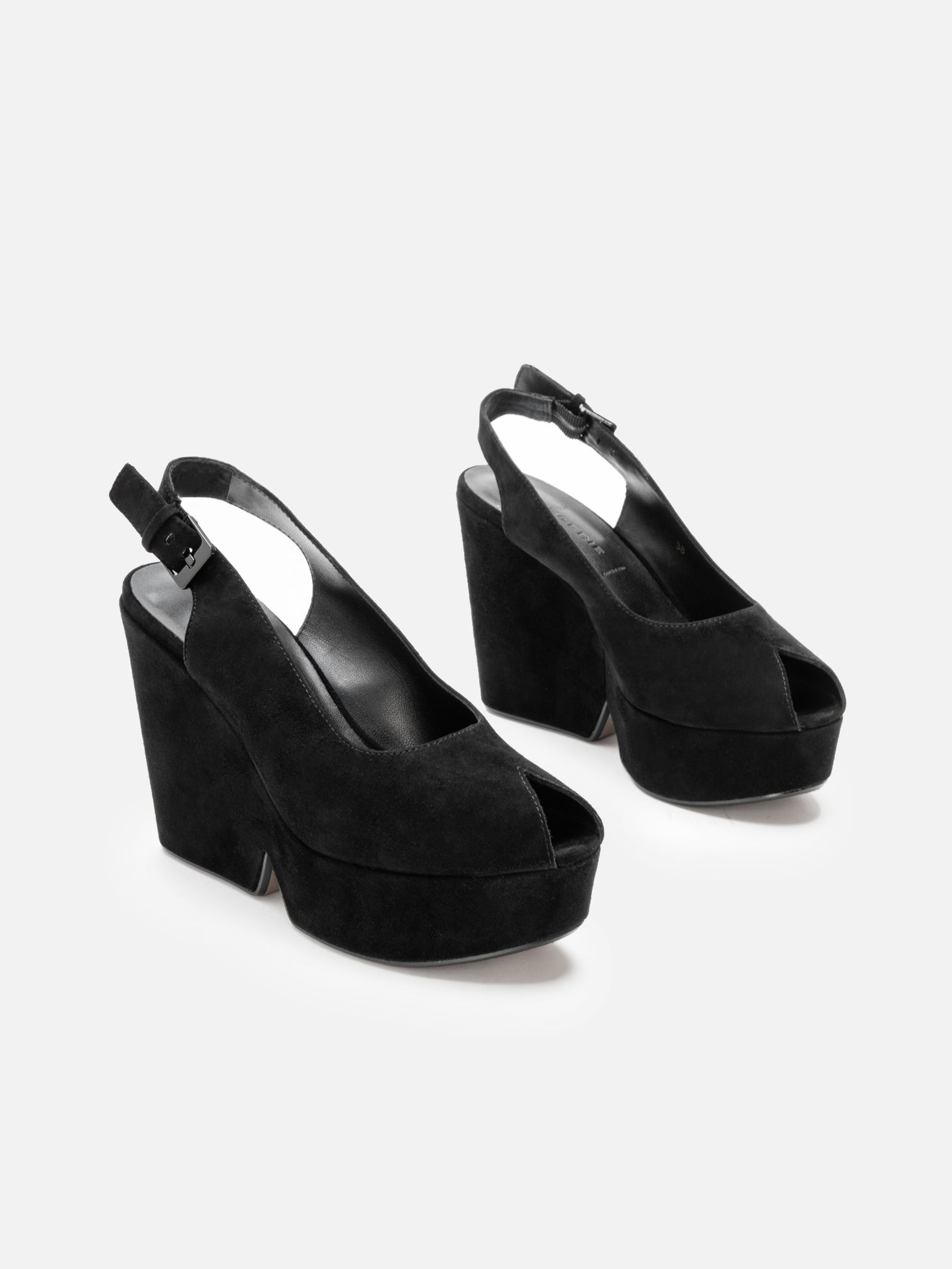 WEDGES - DYLAN, suede black - Clergerie Paris - USA