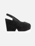 WEDGES - DYLAN, suede black - Clergerie Paris - USA