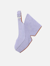 WEDGES - DYLAN, suede purple - Clergerie Paris - USA