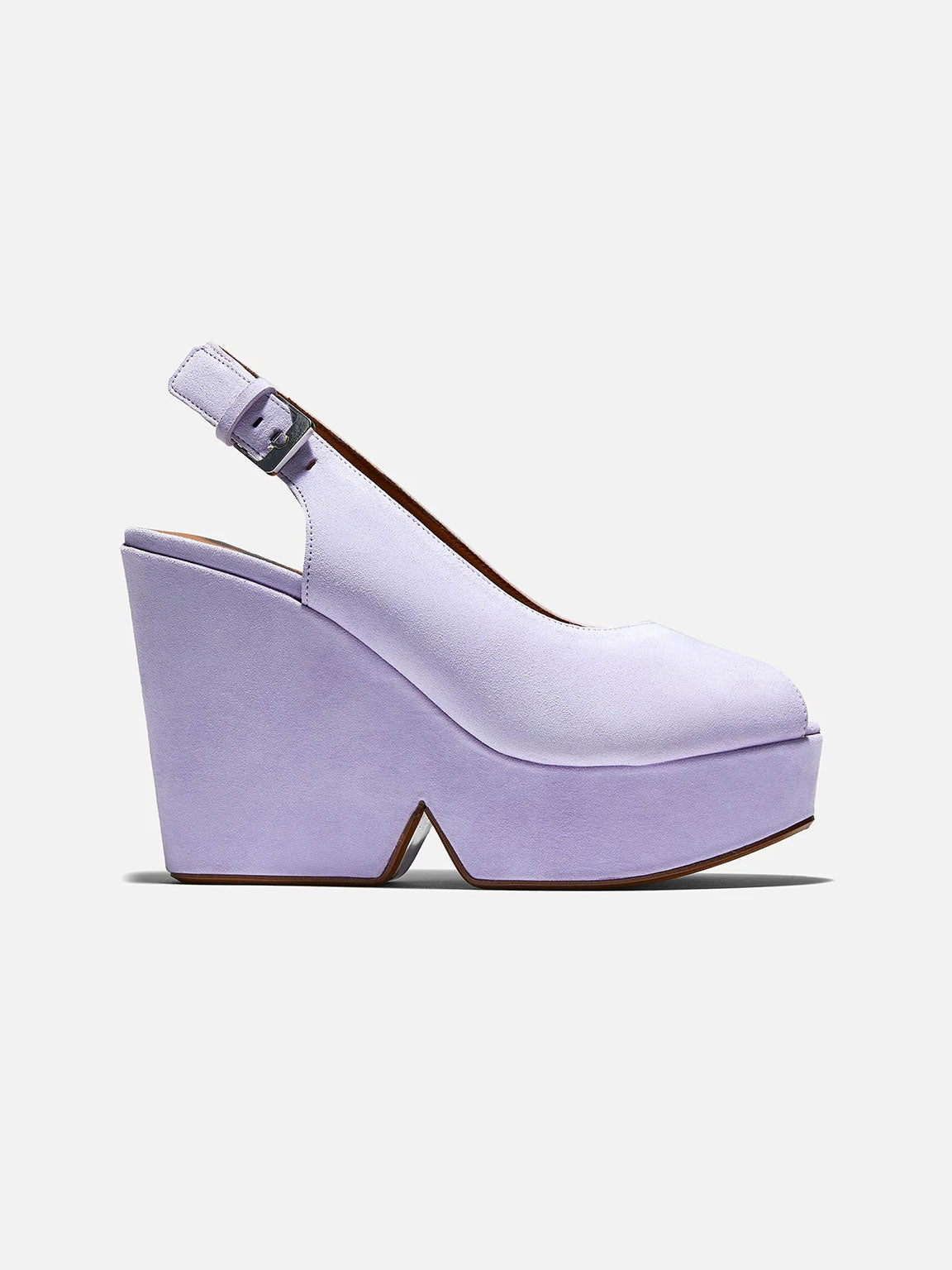 WEDGES - DYLAN, suede purple - Clergerie Paris - USA