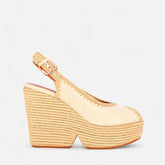 WEDGES - DYLAN, white python effect - Clergerie Paris - USA