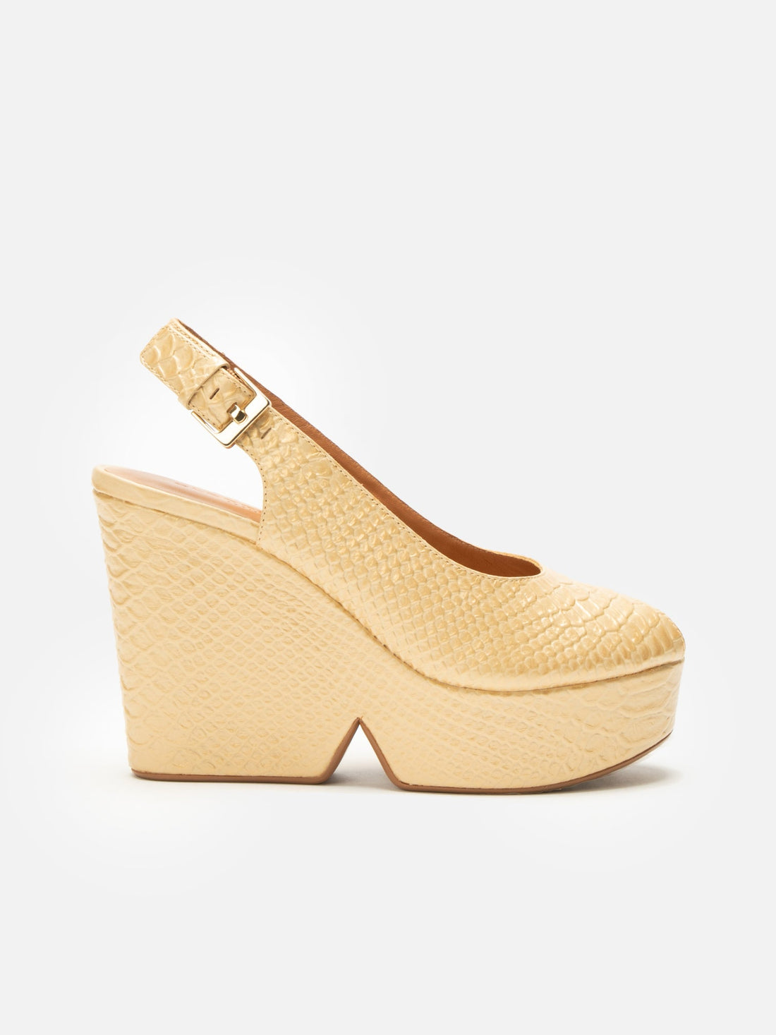 WEDGES - DYLAN4, nude snake effect - Clergerie Paris - USA