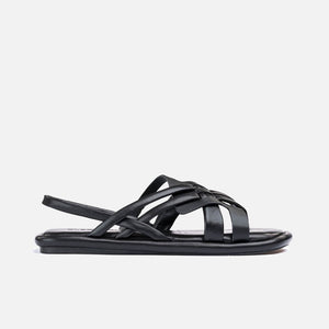 SANDALS - EDA sandals, black calfskin || OUTLET - EDABLKLCAM350 - Clergerie Paris - USA