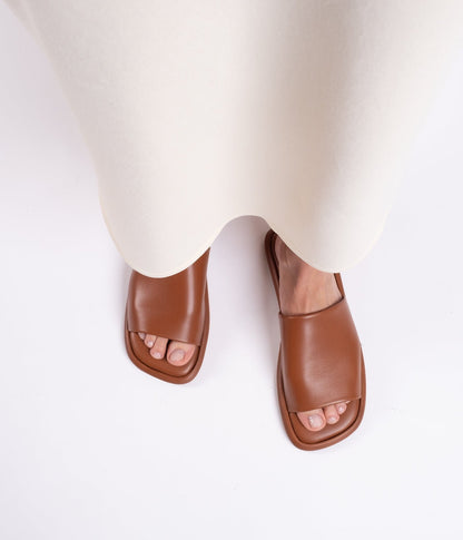 MULES - EZY mules, brown lambskin || OUTLET - EZYWODNAPM350 - Clergerie Paris - USA