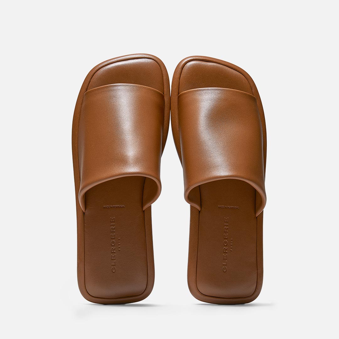 MULES - EZY mules, brown lambskin || OUTLET - EZYWODNAPM350 - Clergerie Paris - USA