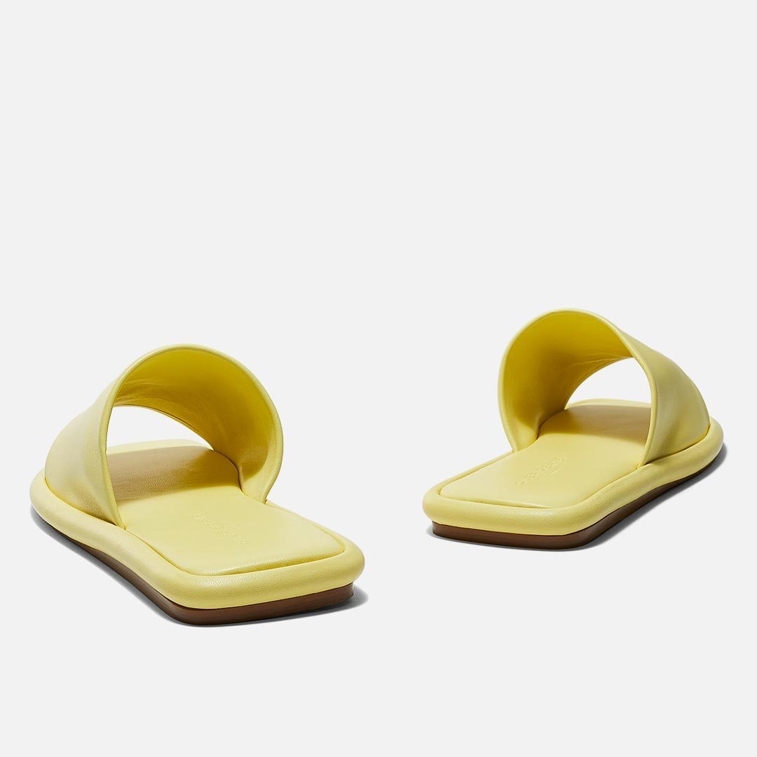 MULES - EZY mules, lemon yellow lambskin || OUTLET - EZYLEMNAPM350 - Clergerie Paris - USA