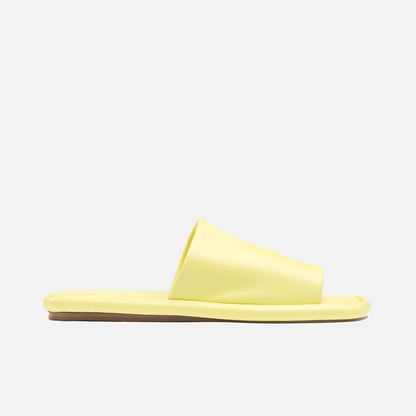 MULES - EZY mules, lemon yellow lambskin || OUTLET - EZYLEMNAPM350 - Clergerie Paris - USA