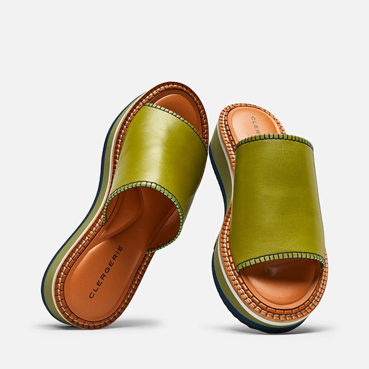 MULES - FAST, aloe green - Clergerie Paris - USA