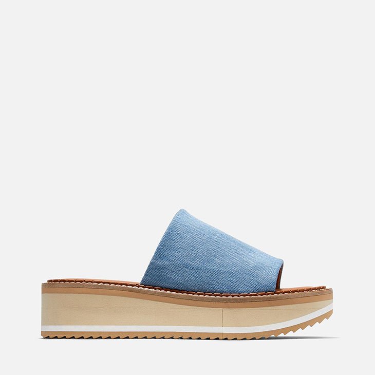 MULES - FAST, pacific blue jean - Clergerie Paris - USA