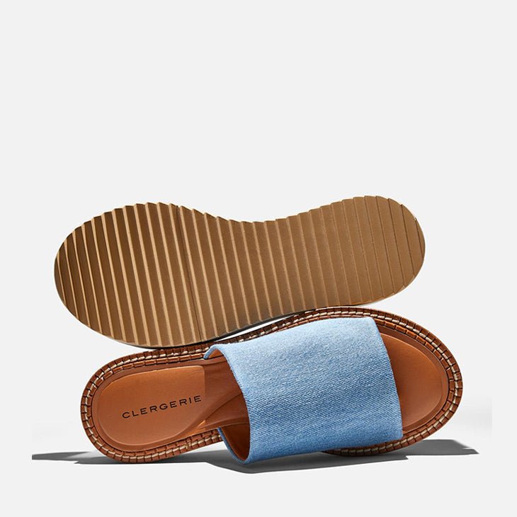 MULES - FAST, pacific blue jean - Clergerie Paris - USA