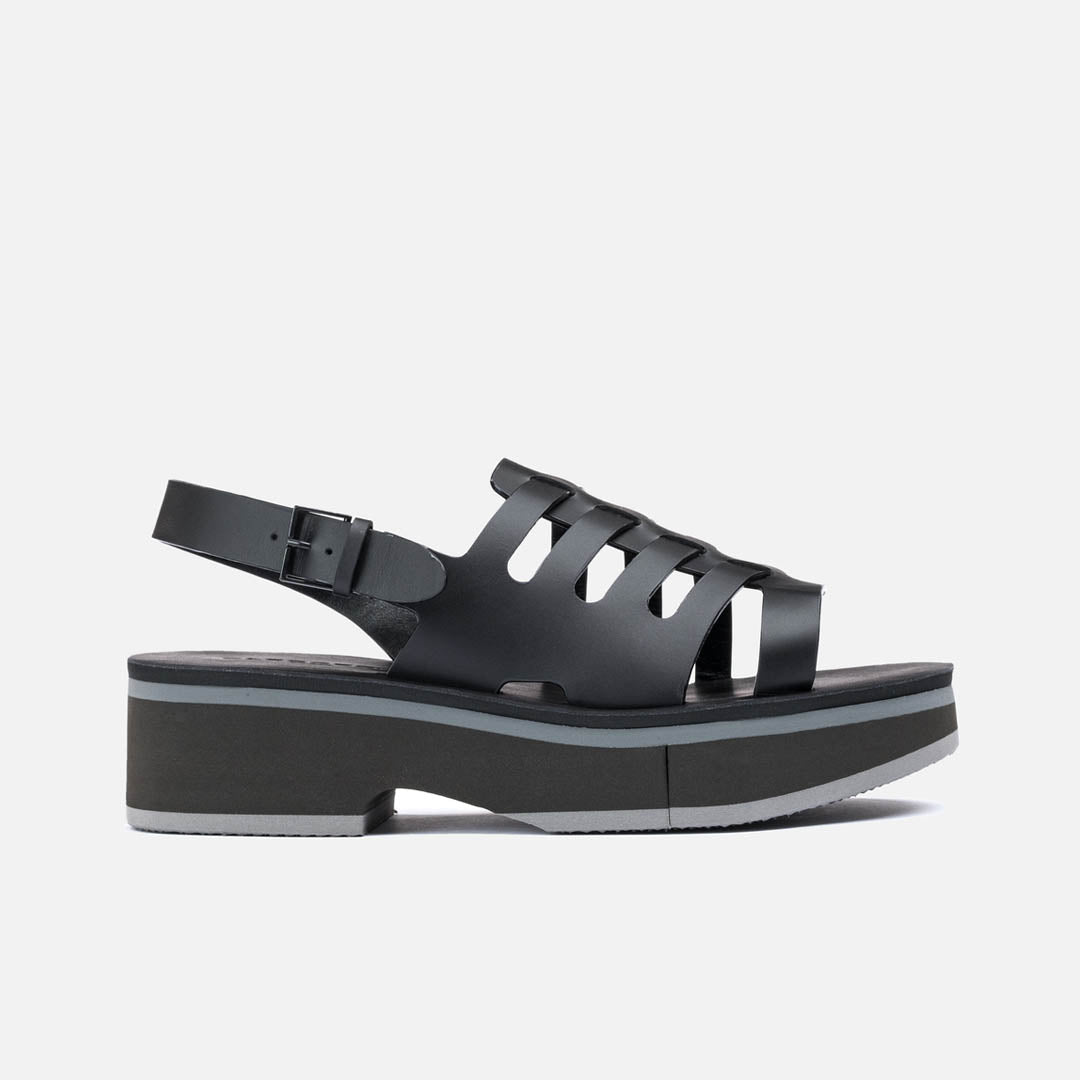 SANDALS - FILY sandals, black calfskin || OUTLET - FILYBLKLCAM350 - Clergerie Paris - USA