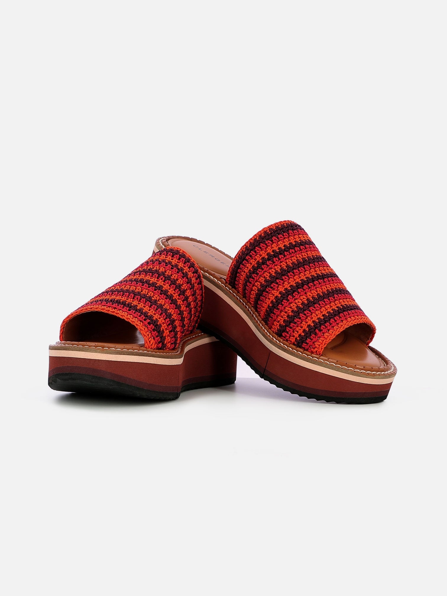 MULES - FLOE, crochet jaspe - Clergerie Paris - USA
