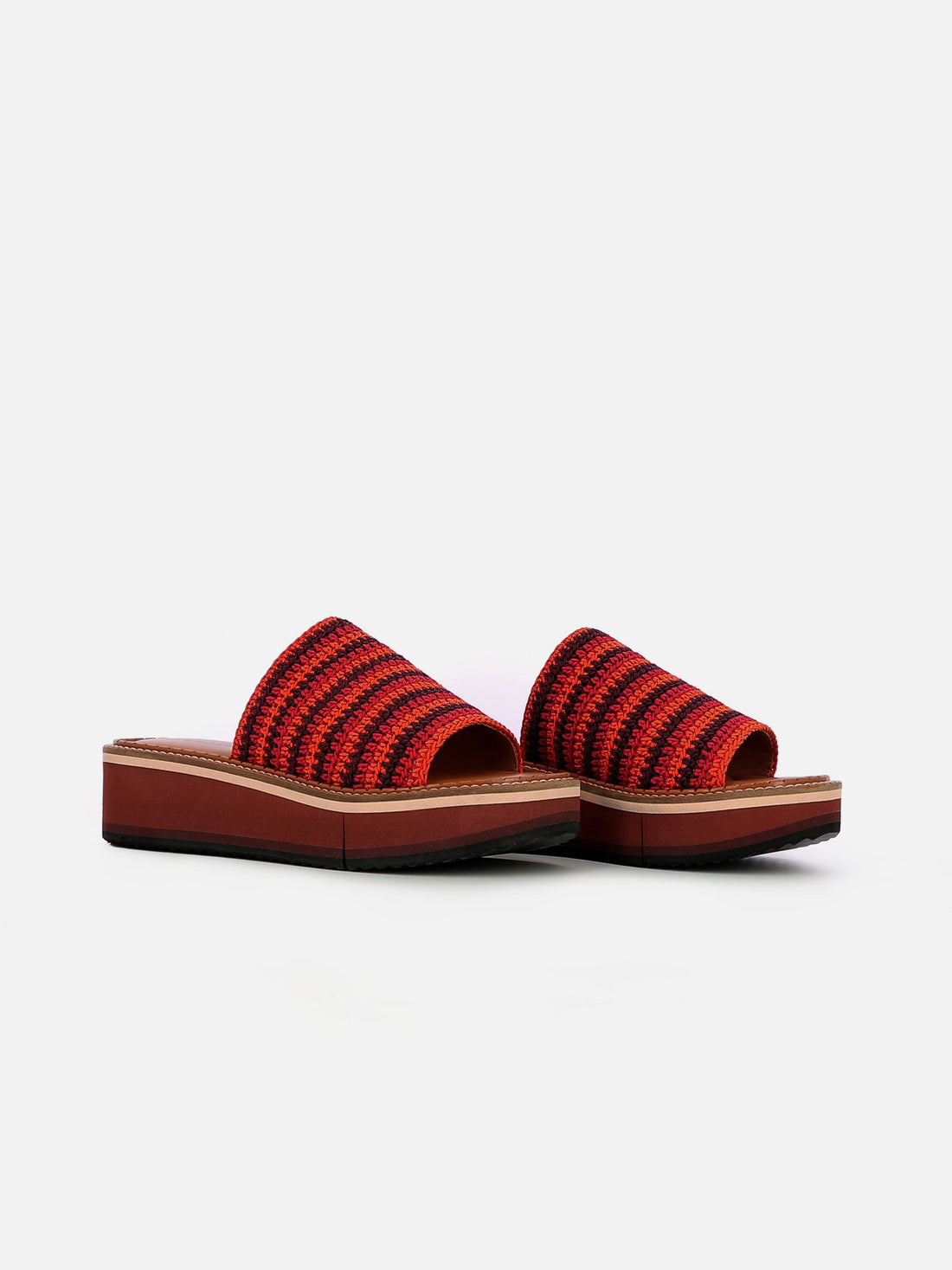 MULES - FLOE, crochet jaspe - Clergerie Paris - USA
