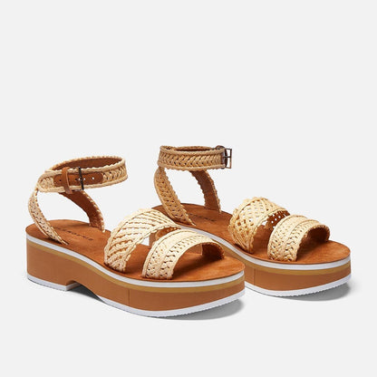 SANDALS - FLOSSIE sandals, natural raffia - FLOSSIENATCELM350 - Clergerie Paris - USA