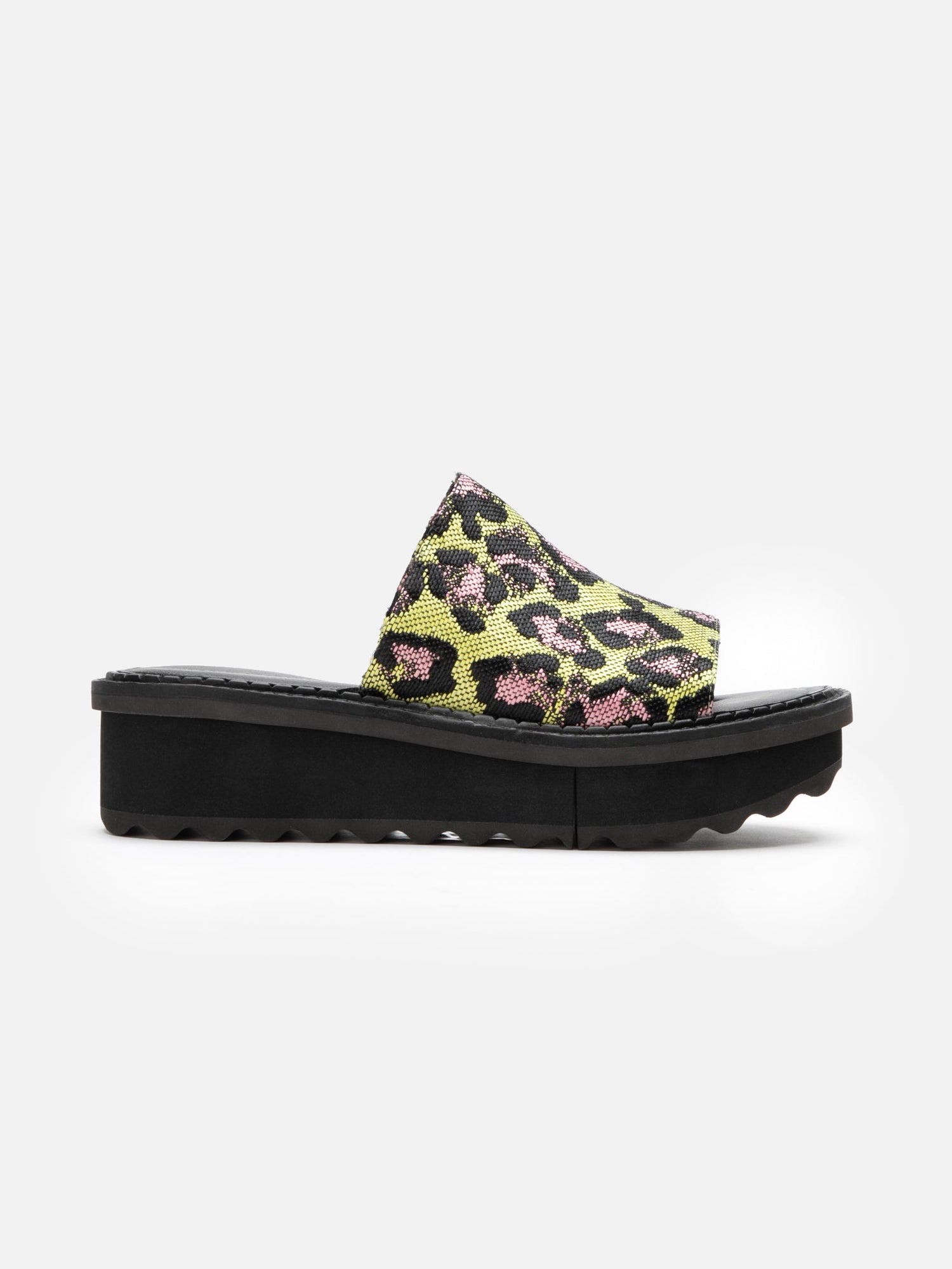 SANDALS - FOLIE, lemon leopard - Clergerie Paris - USA
