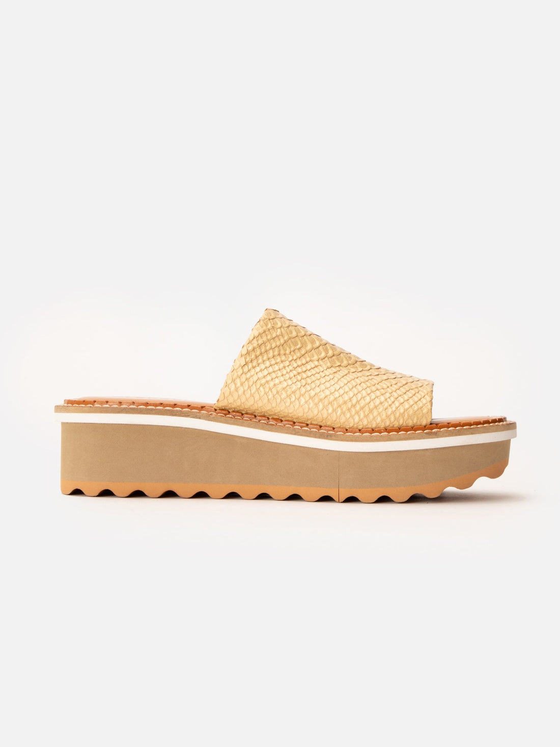 SANDALS - FOLIE, nude snake effect - Clergerie Paris - USA