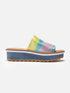 SANDALS - FOLIE, rainbow pastel - Clergerie Paris - USA