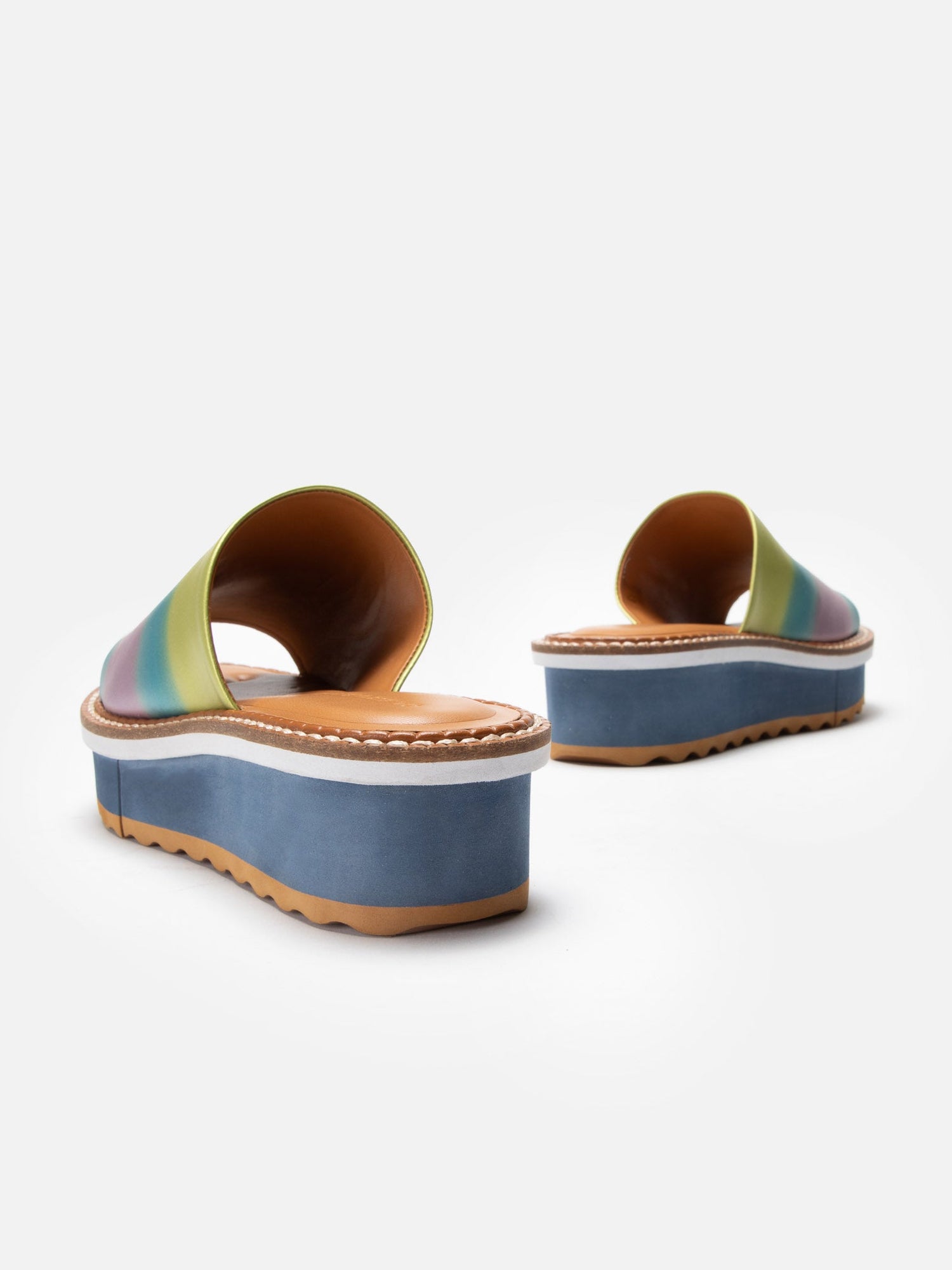 SANDALS - FOLIE, rainbow pastel - Clergerie Paris - USA