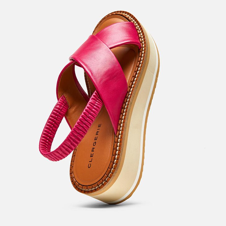 SANDALS - FREEDOM, hibiscus pink || OUTLET - Clergerie Paris - USA