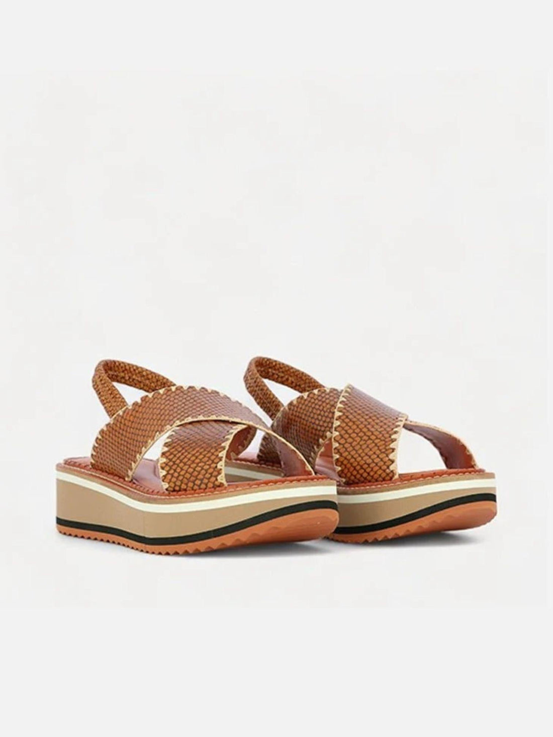 SANDALS - FREEDOM, python effect - Clergerie Paris - USA
