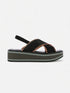 SANDALS - FREEDOM sandals, suede lambskin black - FREEDOSRBACSDEM340 - Clergerie Paris - USA