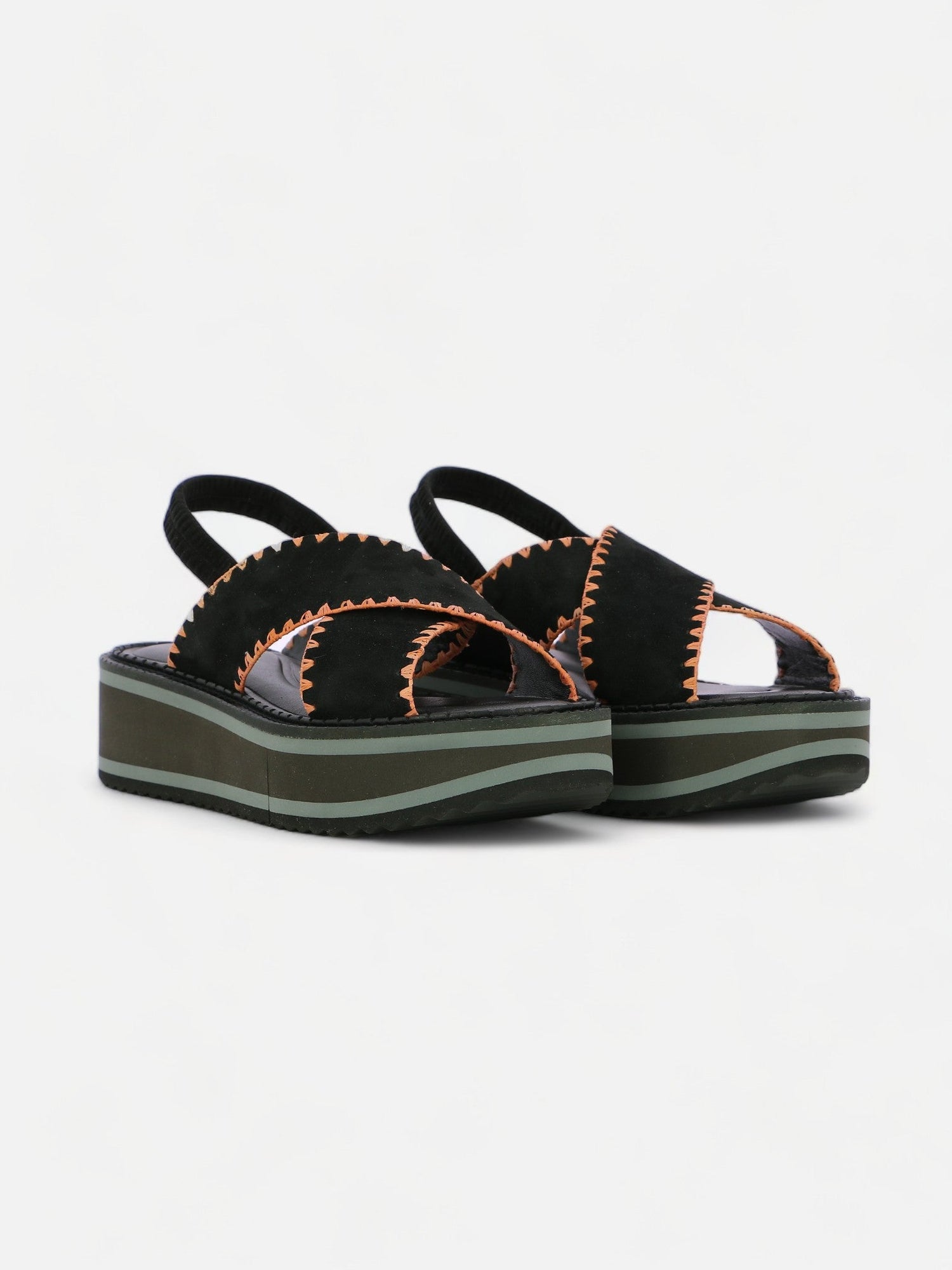 SANDALS - FREEDOM sandals, suede lambskin black - FREEDOSRBACSDEM340 - Clergerie Paris - USA