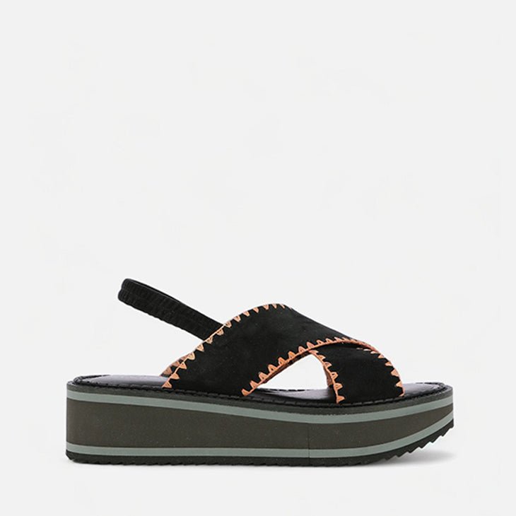 SANDALS - FREEDOM, suede black - Clergerie Paris - USA