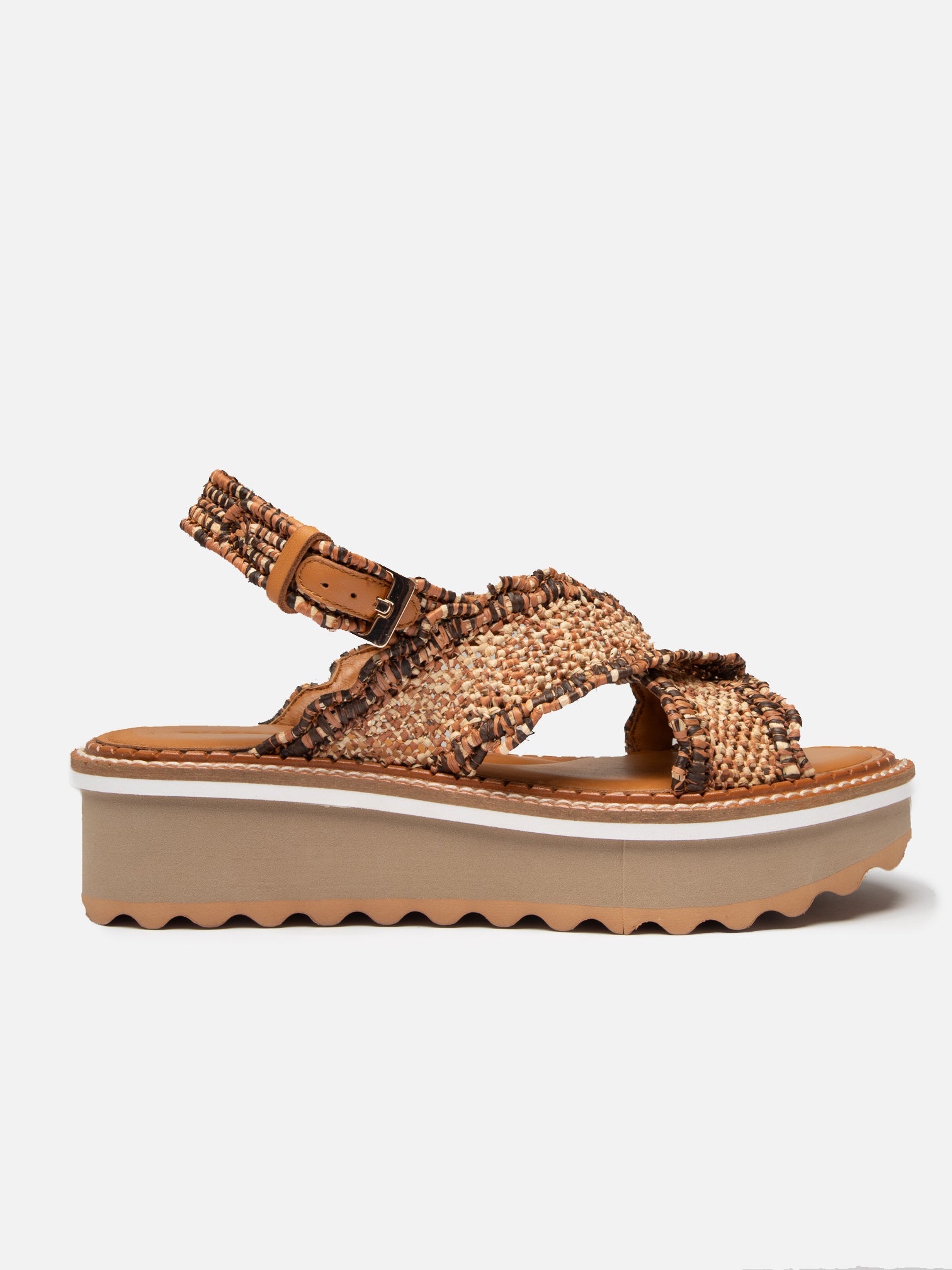 サンダル・ミュール CLERGERIE Women Sandals 326429 brown FAST, metallic snake-effect brown - Clergerie Paris - USA