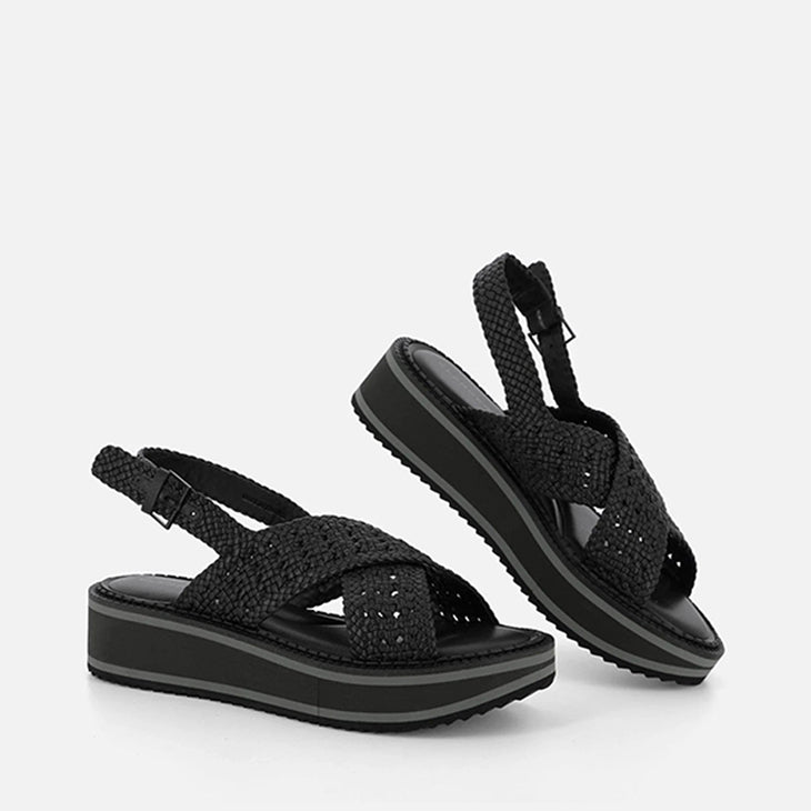 SANDALS - FRITZ, nappa black || OUTLET - Clergerie Paris - USA