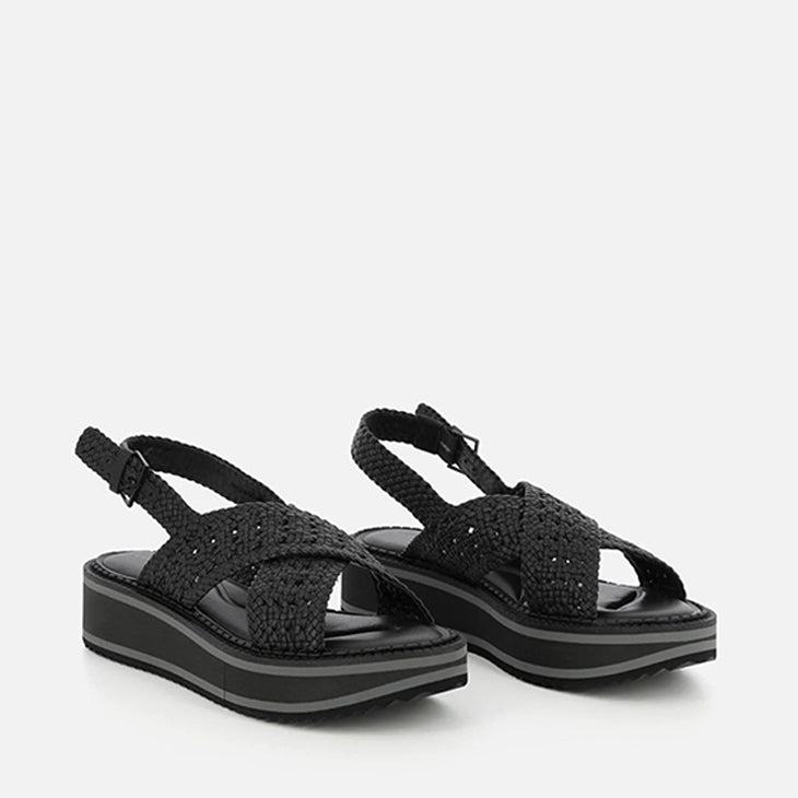 SANDALS - FRITZ, nappa black || OUTLET - Clergerie Paris - USA