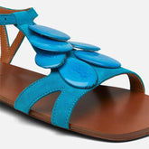 SANDALS - GENUS, blue suede || OUTLET - Clergerie Paris - USA