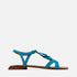 SANDALS - GENUS, blue suede || OUTLET - Clergerie Paris - USA