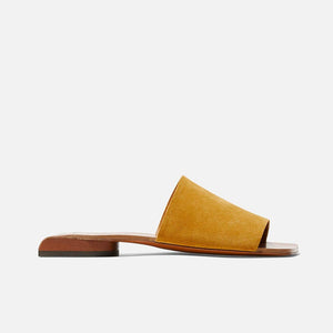 MULES - GEO mules, yellow suede calfskin || OUTLET - GEORESCRUM350 - Clergerie Paris - USA
