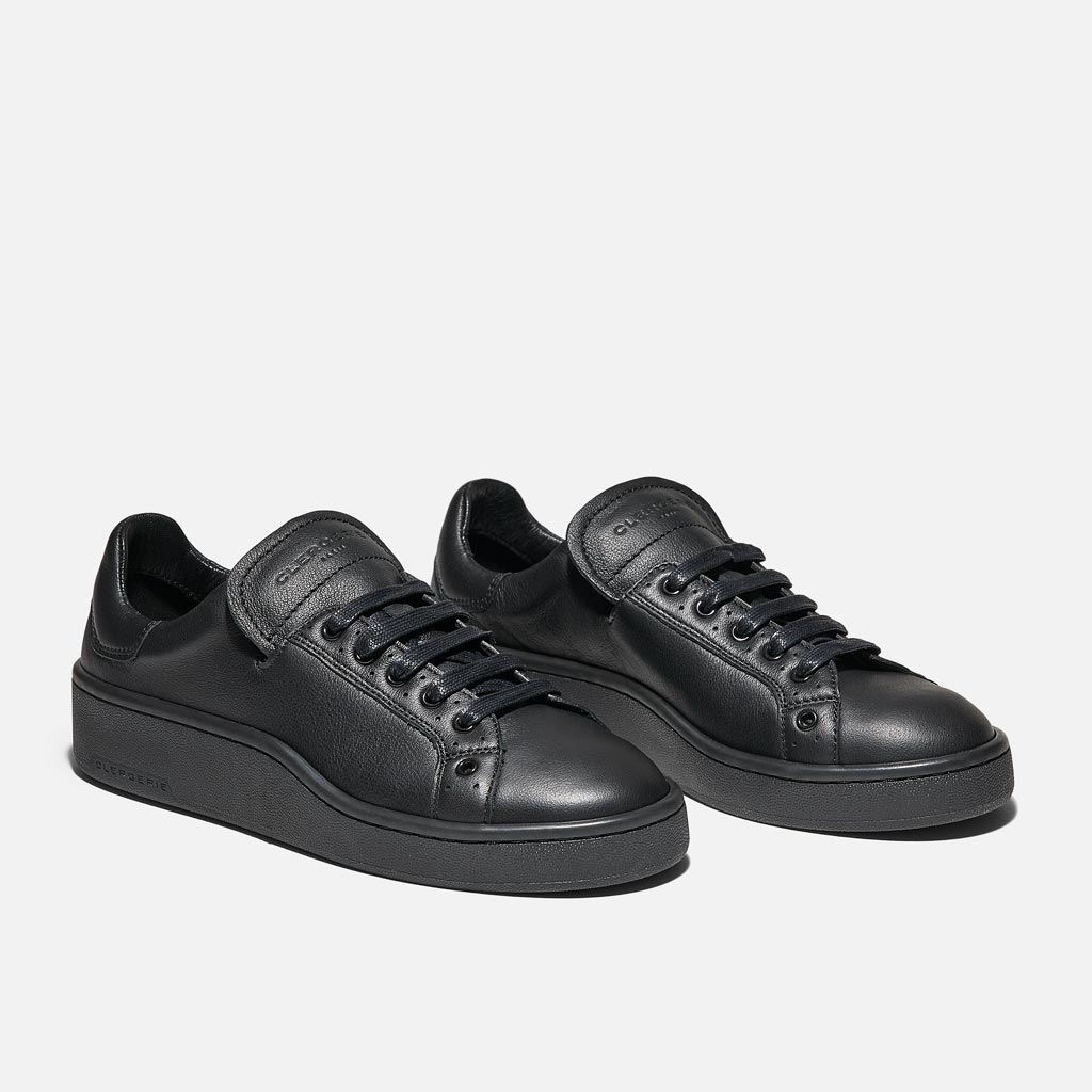 SNEAKERS - GIN sneakers, black calfskin || OUTLET - GIN8BLKLCAM350 - Clergerie Paris - USA