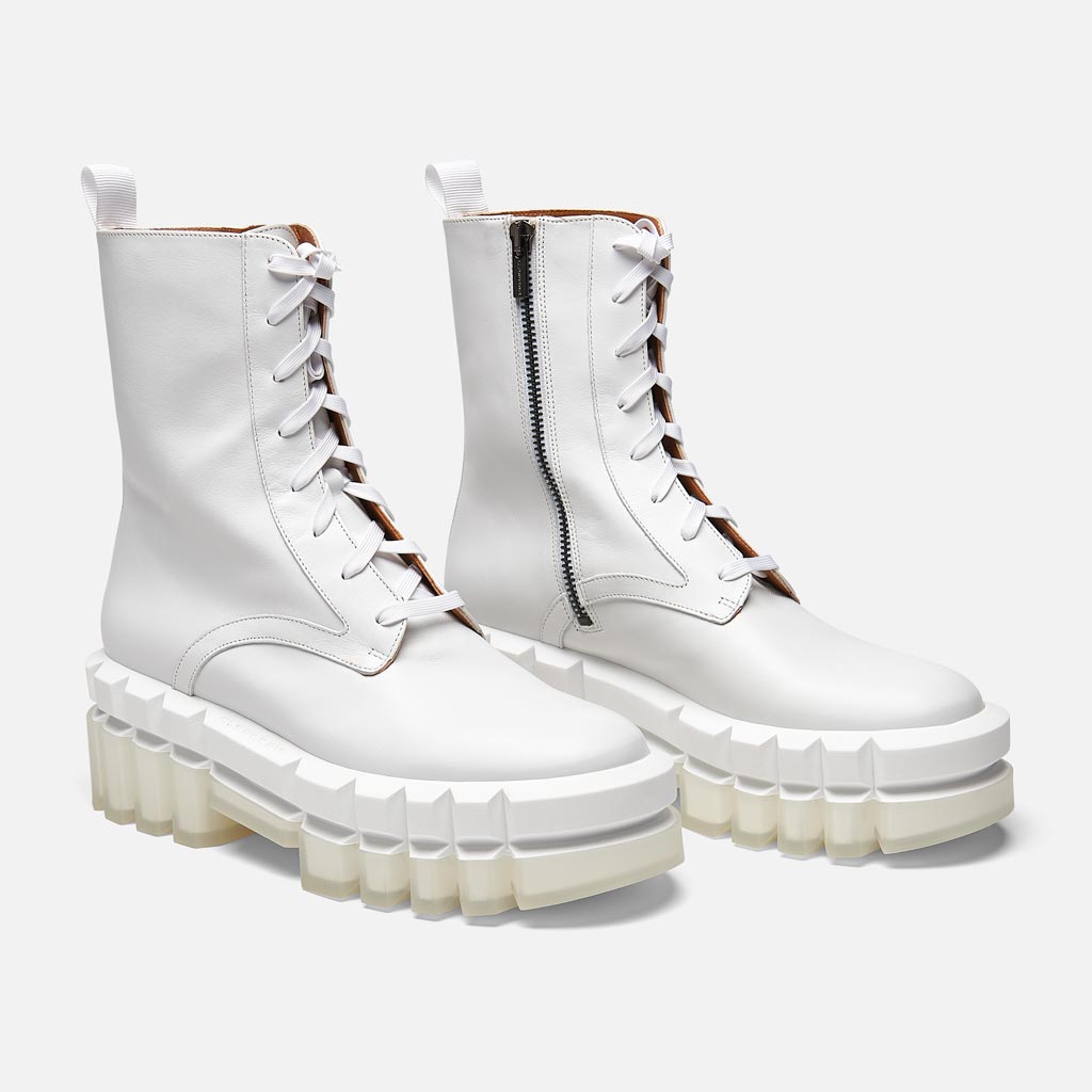 ANKLE BOOTS - GOTTY ankle boots, calfskin white || OUTLET - GOTTYWHICAFM340 - Clergerie Paris - USA