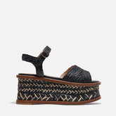 SANDALS - HESTER, black raffia || OUTLET - Clergerie Paris - USA