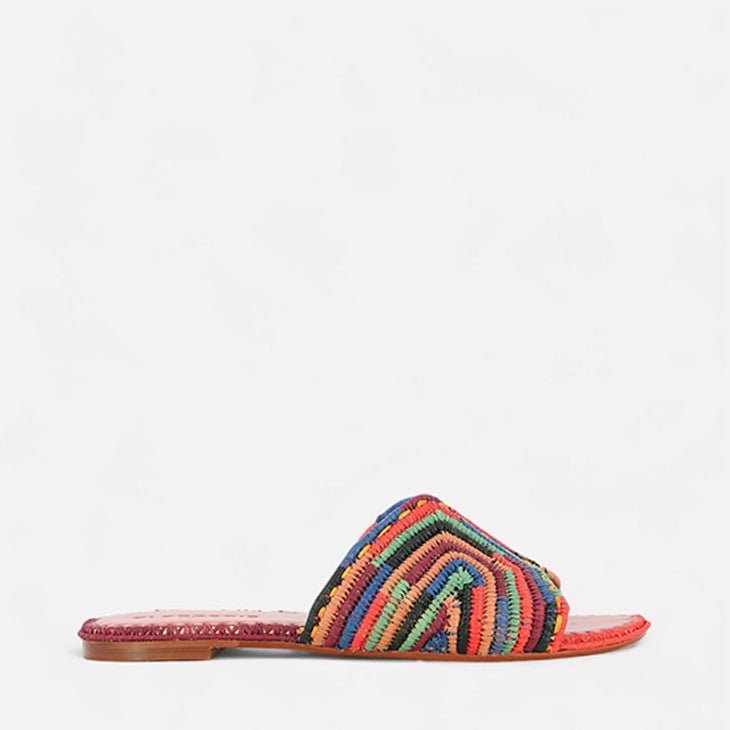 SANDALS - INENI, multicolor raffia - Clergerie Paris - USA