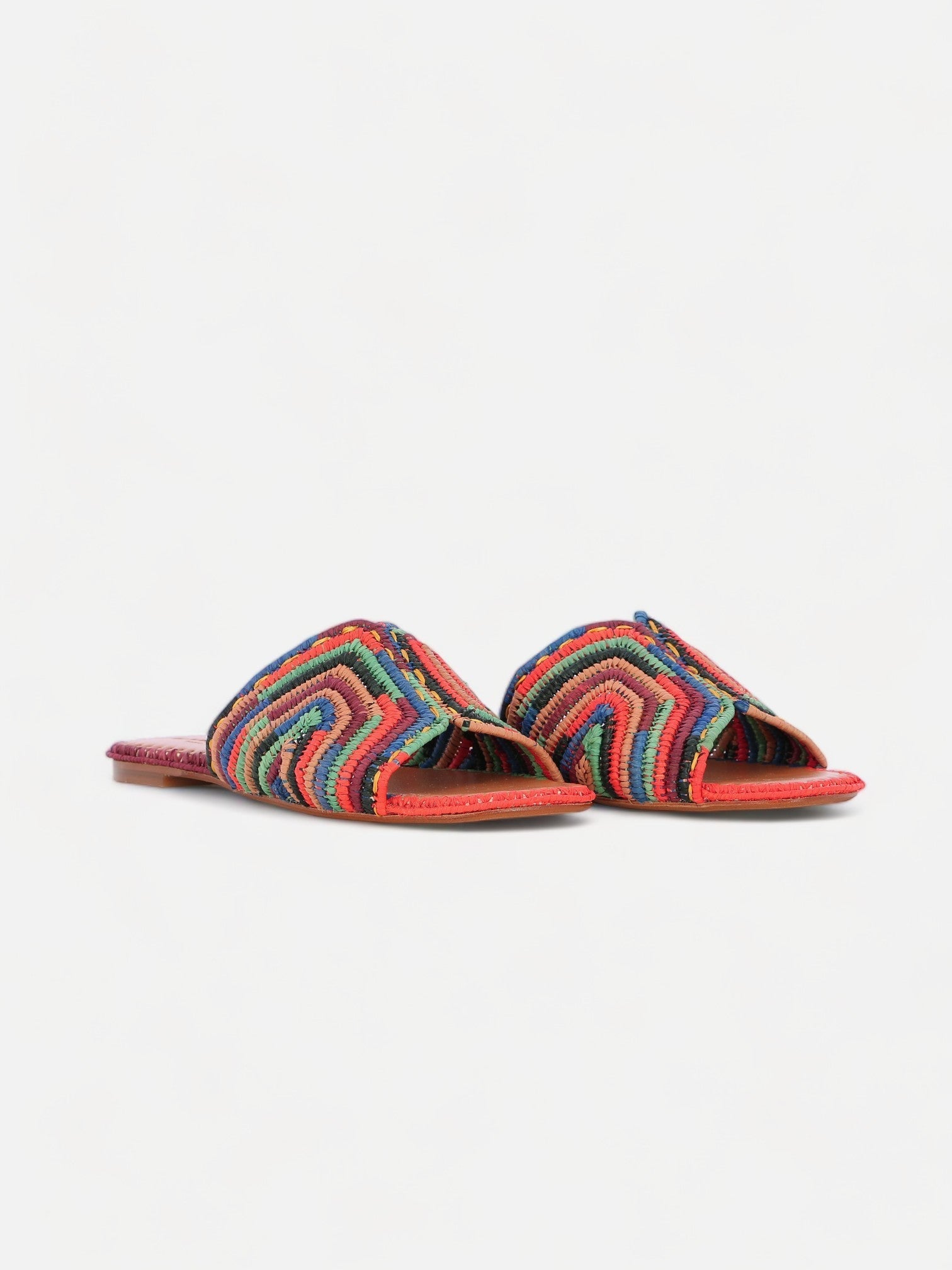 SANDALS - INENI sandals, multicolor raffia - Clergerie Paris - USA