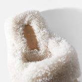 MULES - IRINA mules, white faux - shearling || OUTLET - IRINAF7WHTFSHM350 - Clergerie Paris - USA