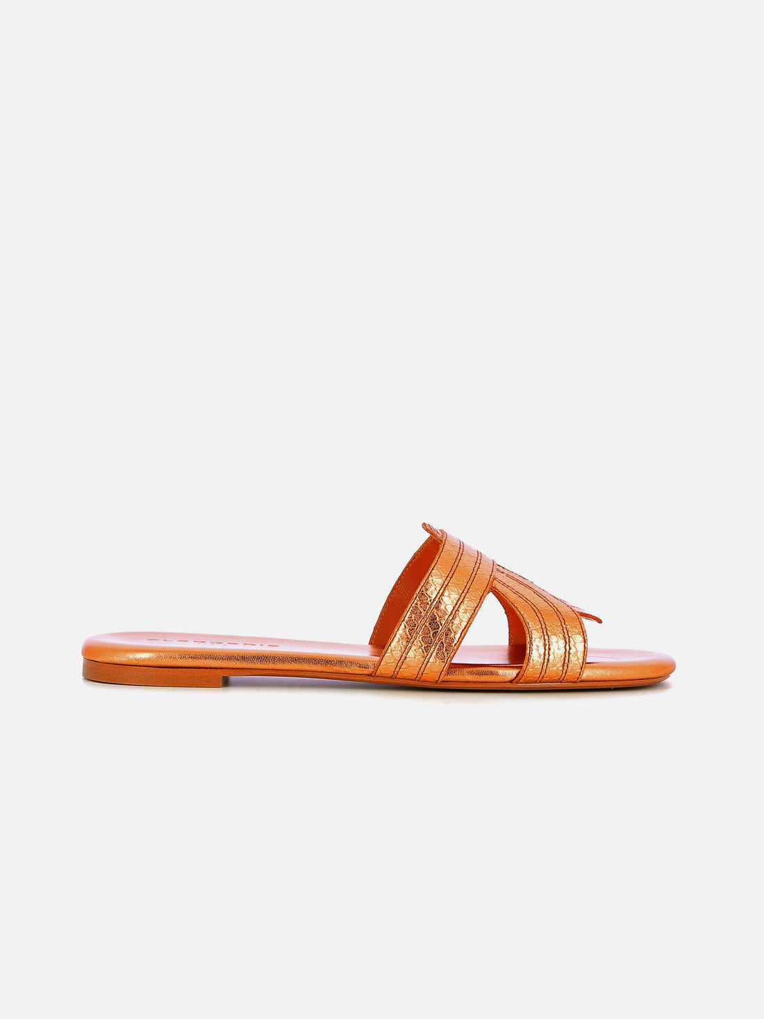 SANDALS - IVORY, desert metallic snake effet - Clergerie Paris - USA