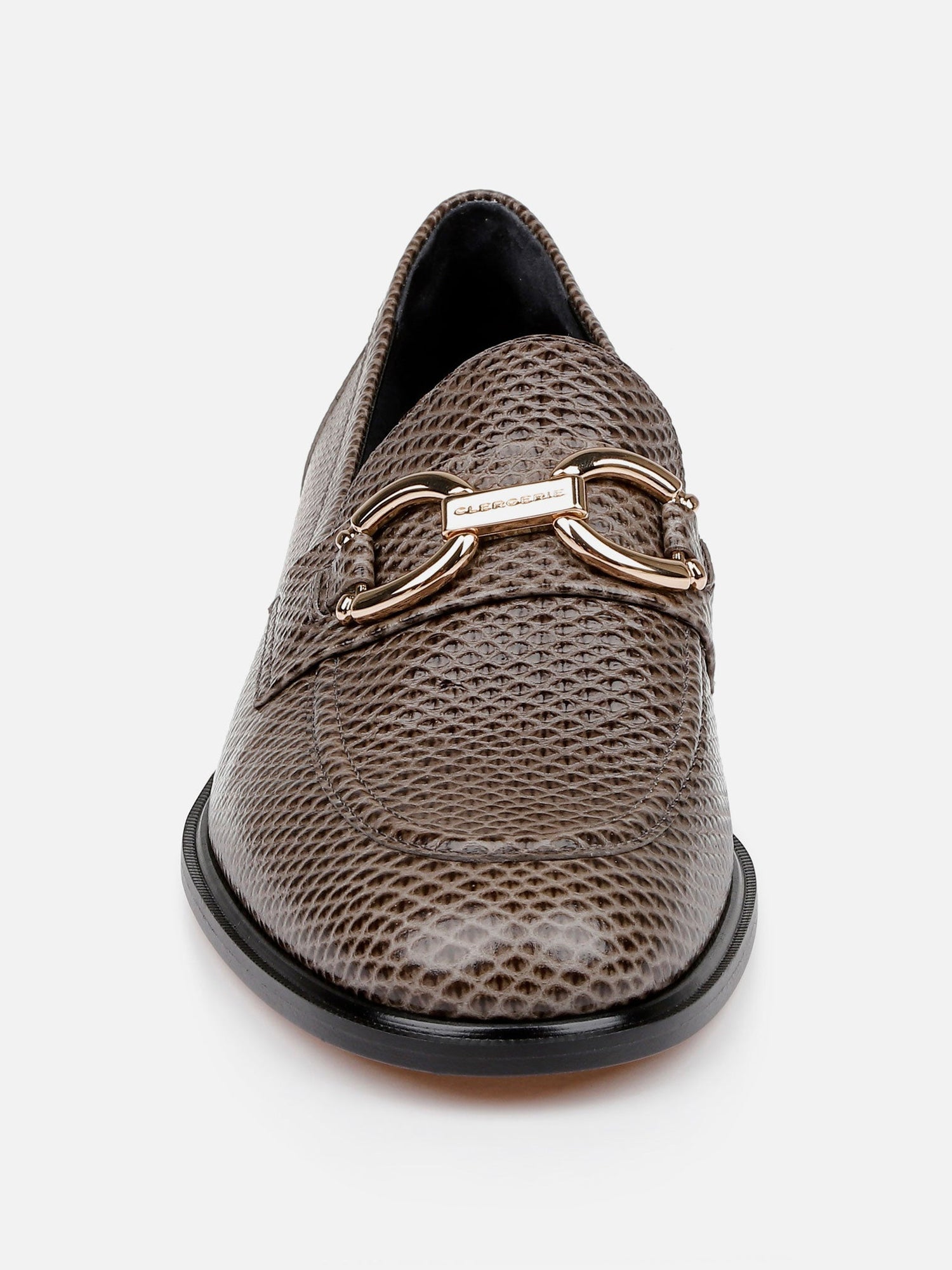 LOAFERS - JAEL, snake - effect stone - Clergerie Paris - USA