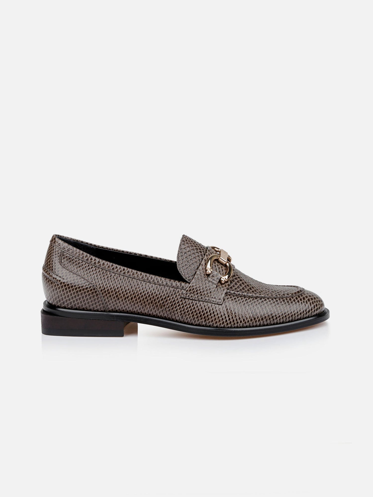 LOAFERS - JAEL, snake - effect stone - Clergerie Paris - USA