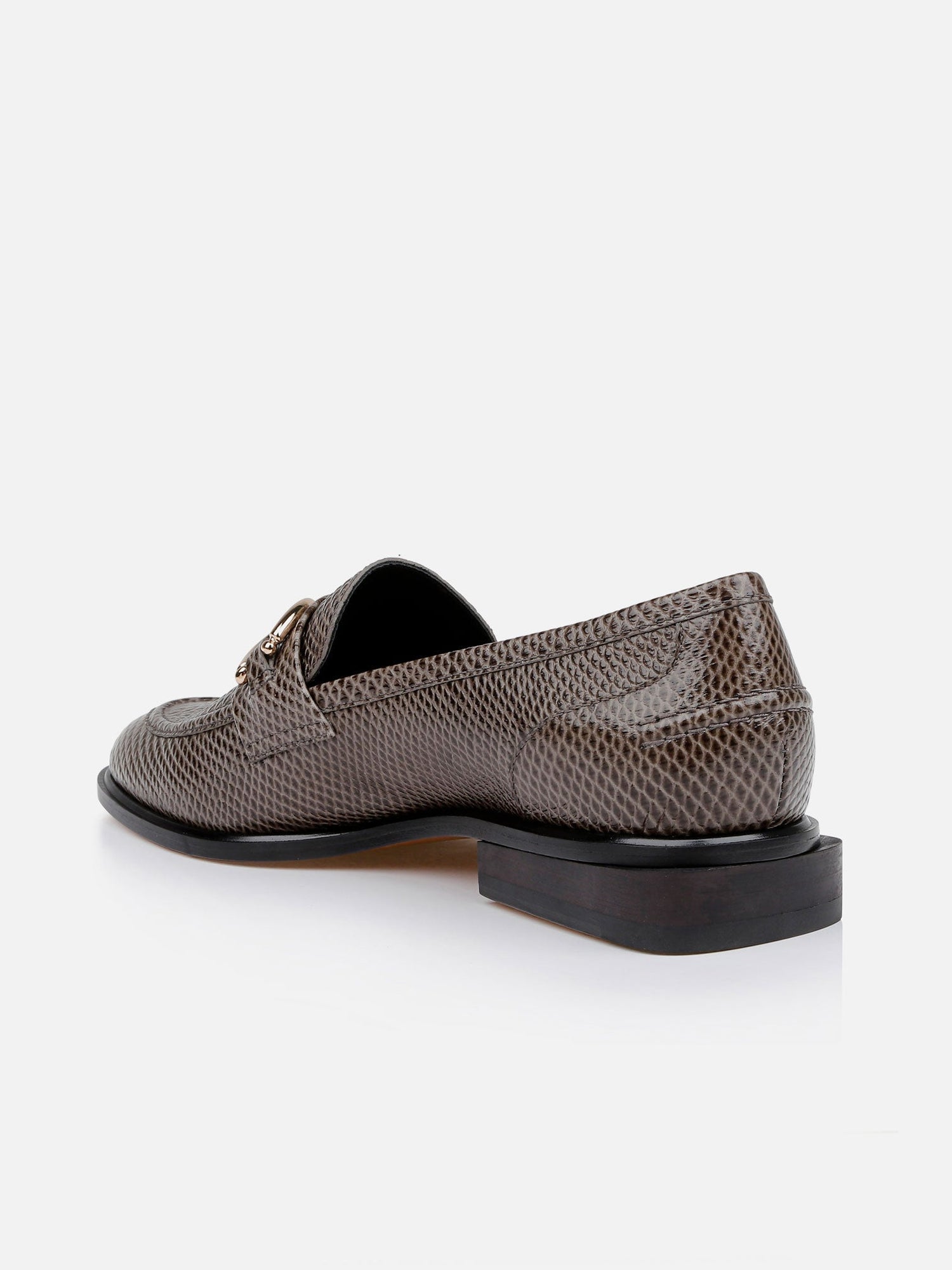 LOAFERS - JAEL, snake - effect stone - Clergerie Paris - USA