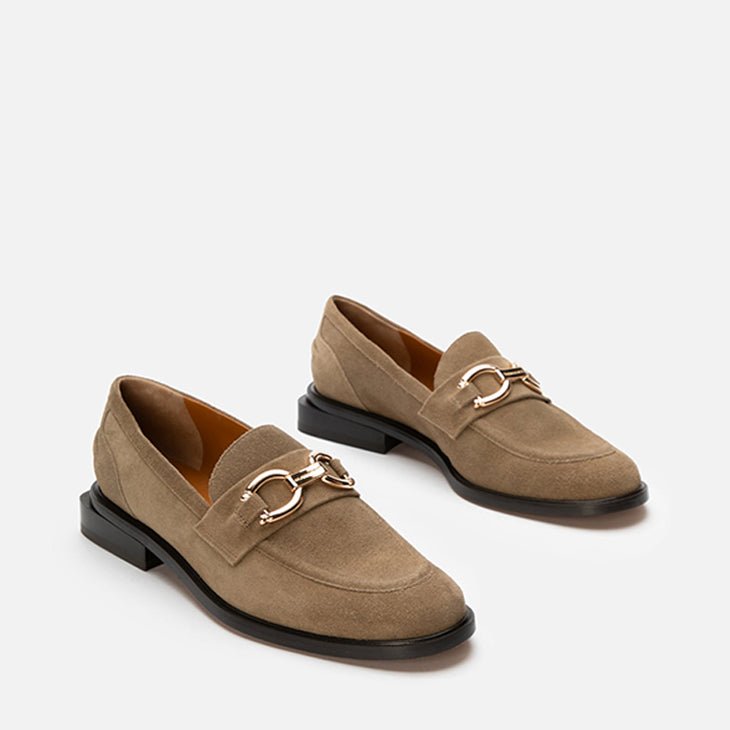 LOAFERS - JAEL, suede gobi - Clergerie Paris - USA